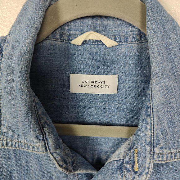 Saturdays New York City Chambray Button Up - Picture 3 of 6